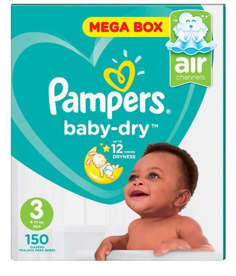 pampers active baby dry 3 150