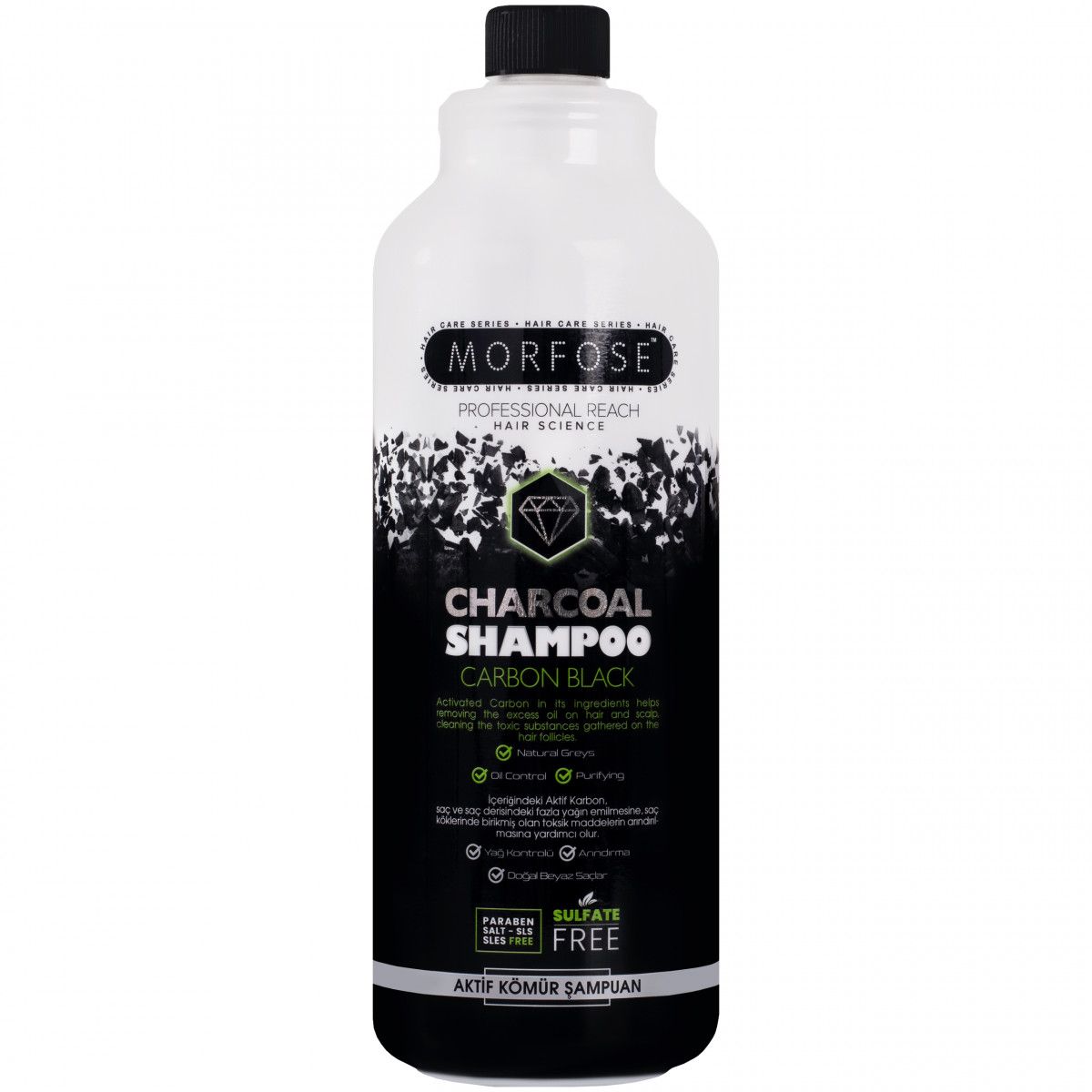 szampon natural organic z czarnym węglem
