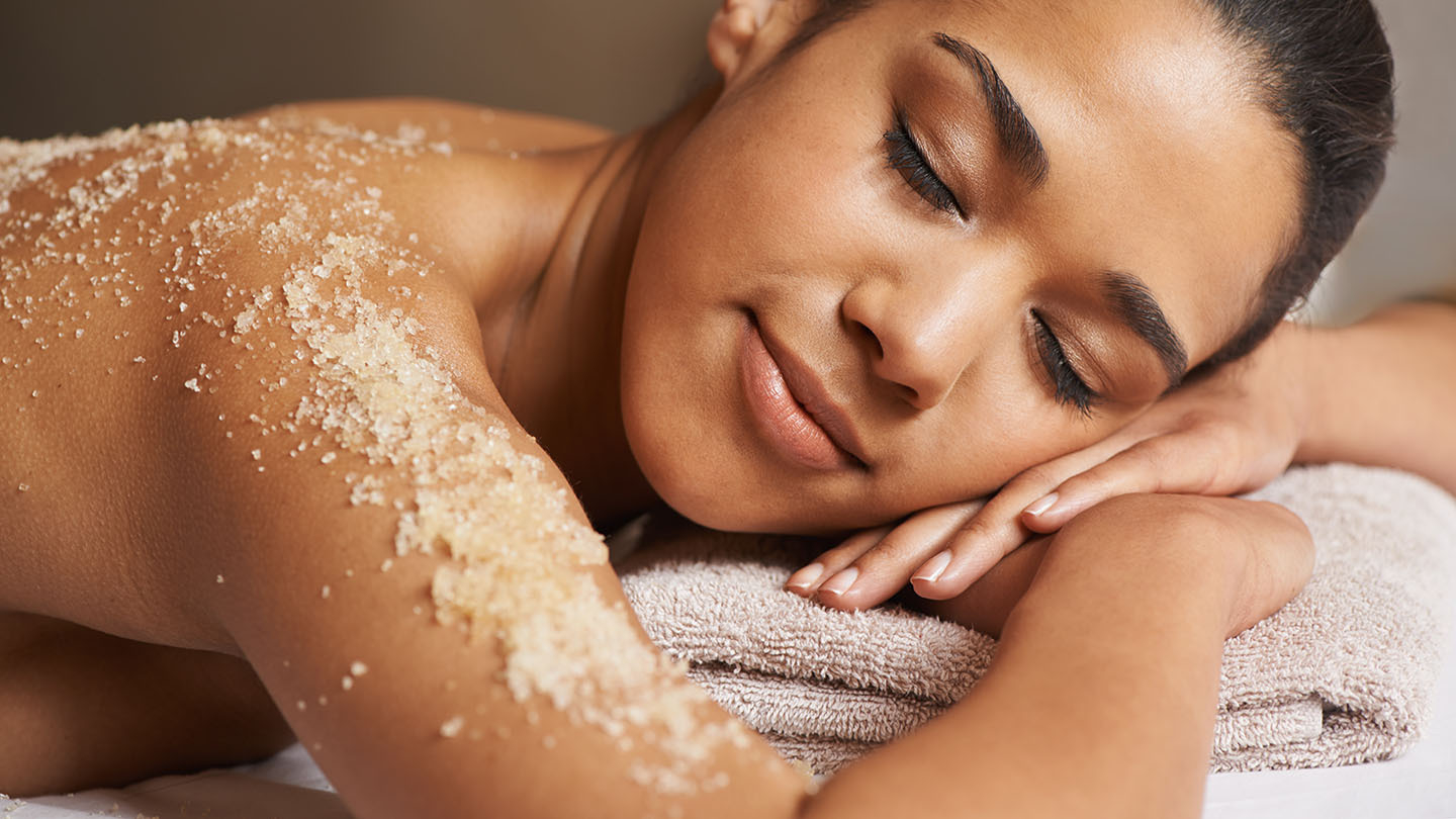 spa pampering body scrub