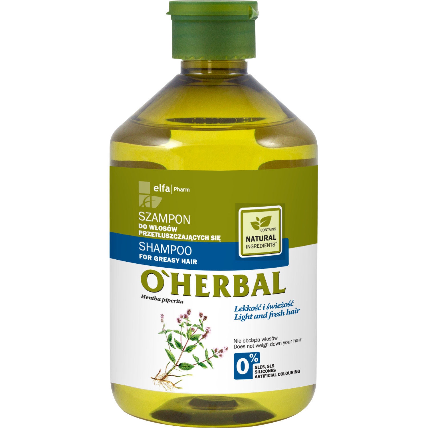 oherbal szampon mięta pieprzowa