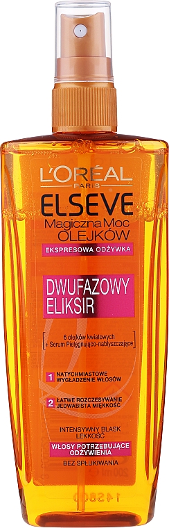 loreal olejek w sprayu do włosów czerwony spray