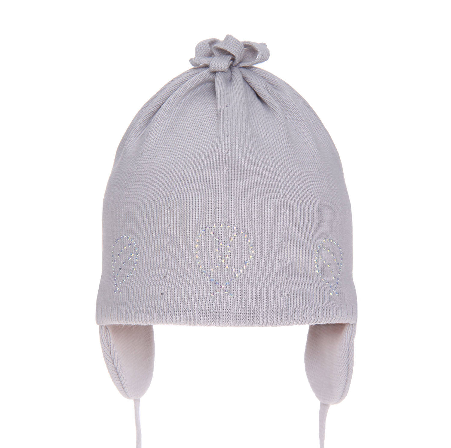 Childrens cotton spring hat grey