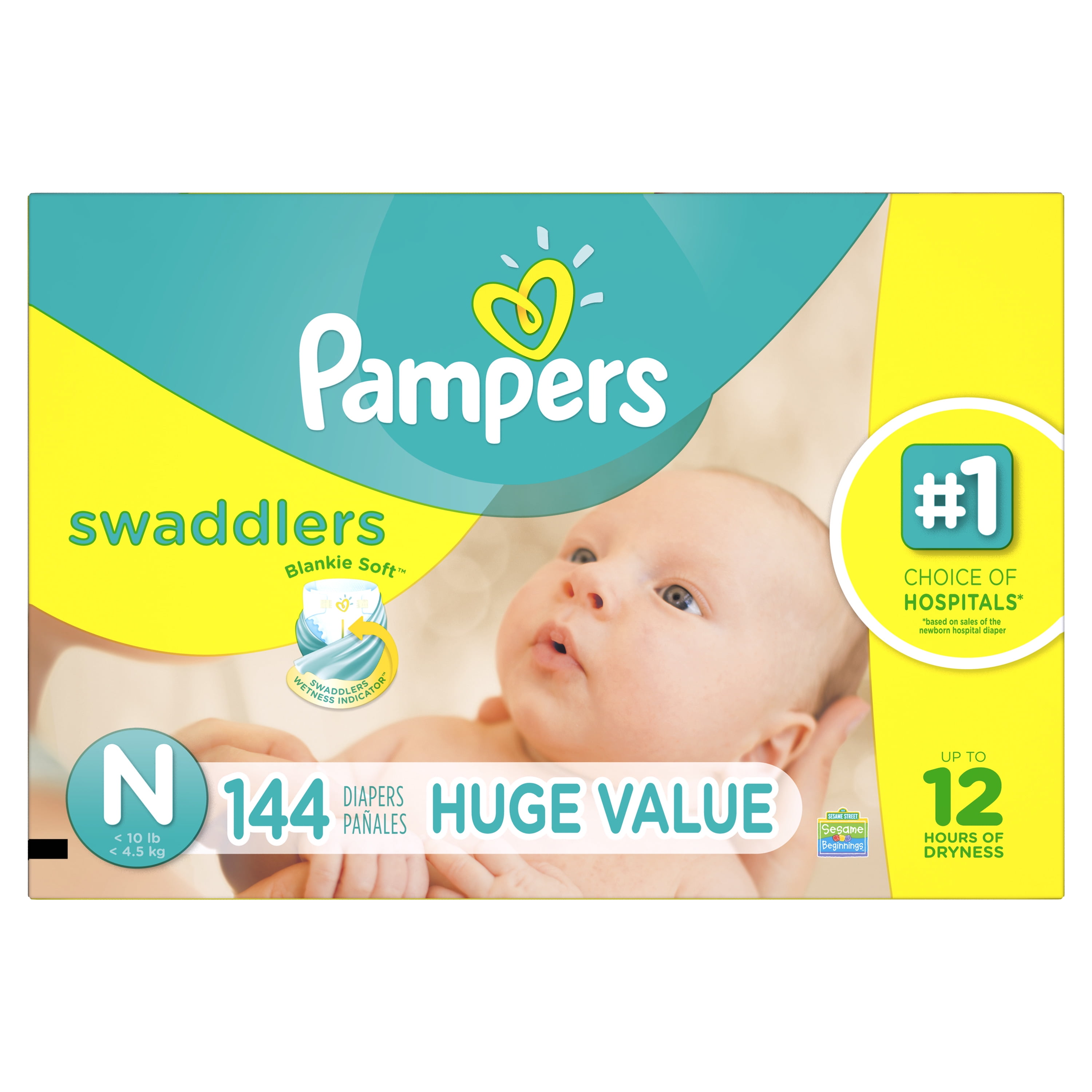 pampers 2 new baby 144