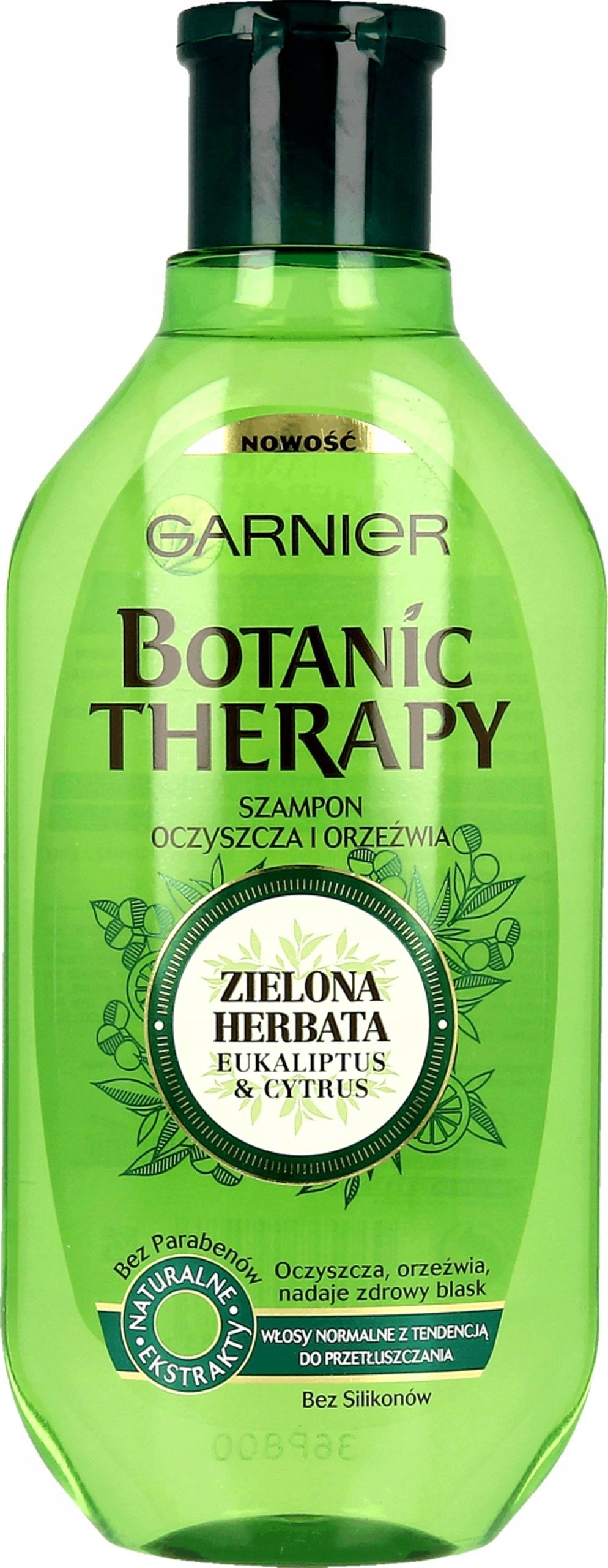 garnier szampon zielona herbata