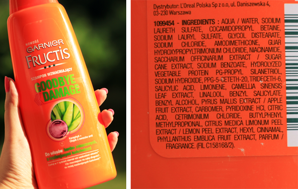 fructis goodbye damage szampon skład