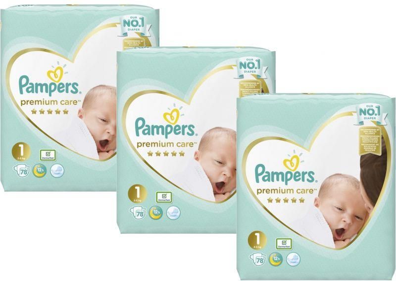 pampers premium care 1 pieluchy delikatne 176szt ceneo