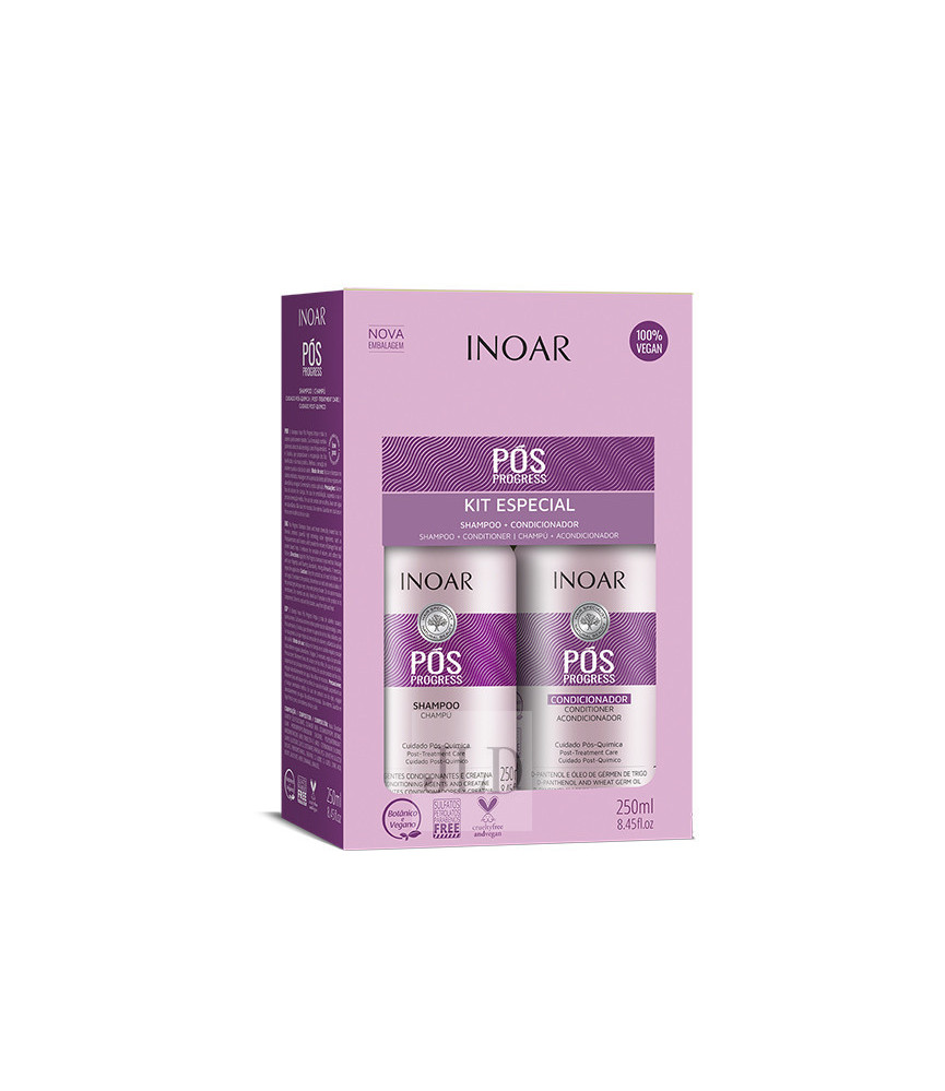 inoar pos progress duo pack szampon 250ml odżywka