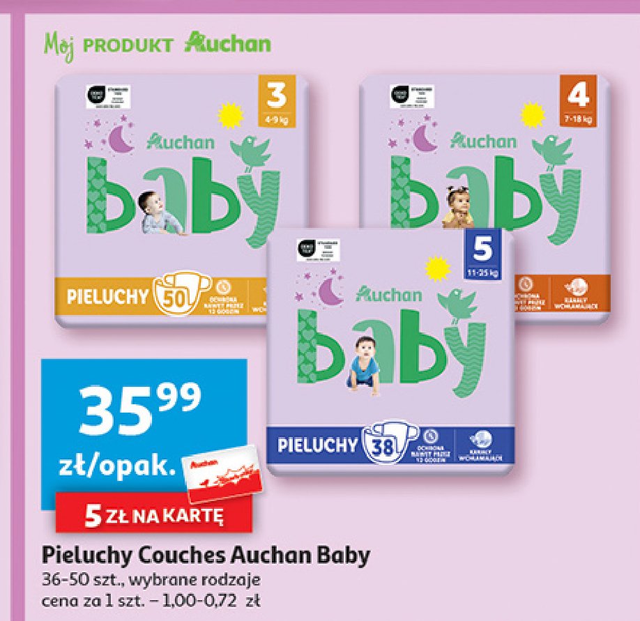 pieluchy baby comfort auchan rozm.4