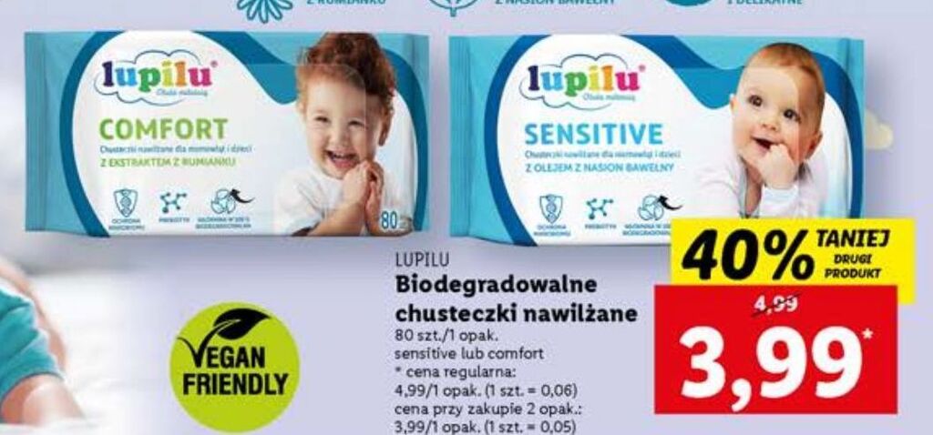 lidl chusteczki pampers sensitive