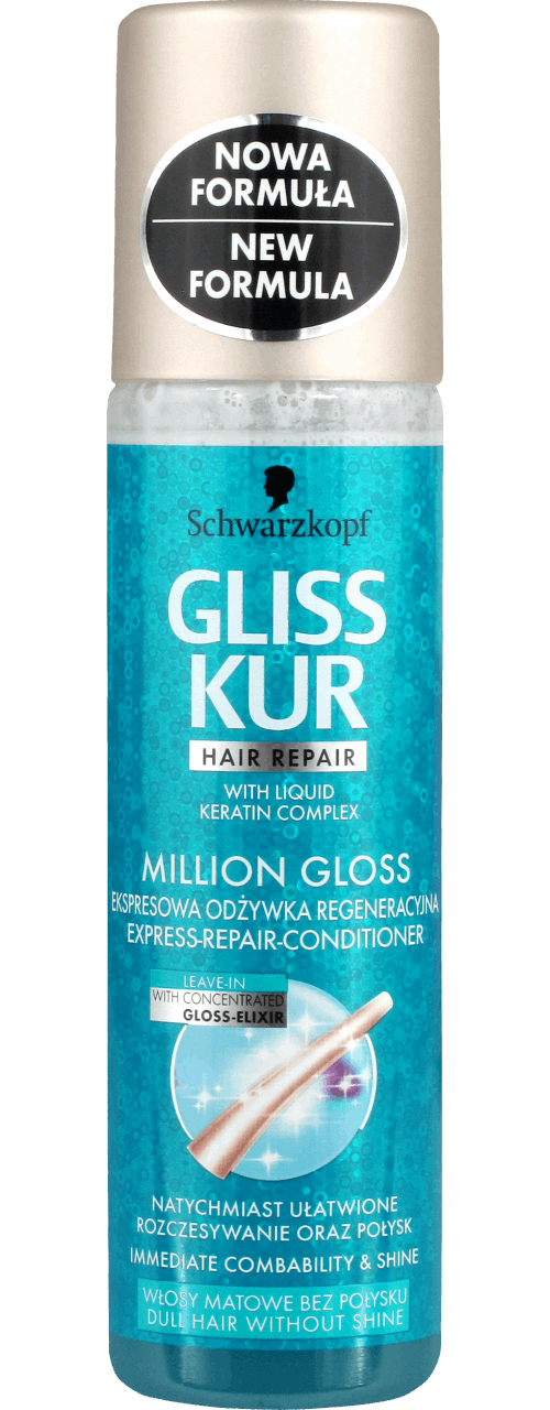 gliss kur million gloss ekspresowa odżywka regeneracyjna do włosów skła