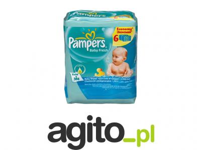 pampers baby fresh chusteczki 6x64 szt