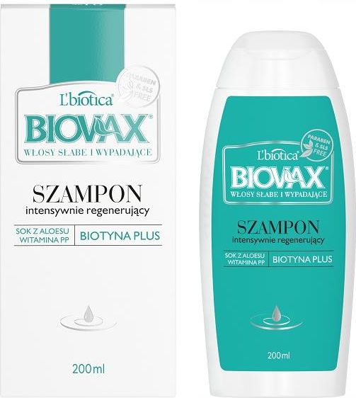 lbiotica biovax szampon do włosów słabych i wypadających 400ml