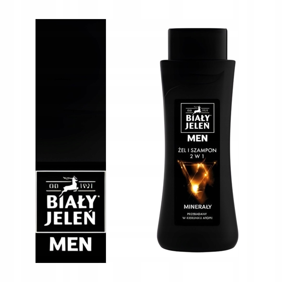 biały jeleń for men szampon i żel 2w1