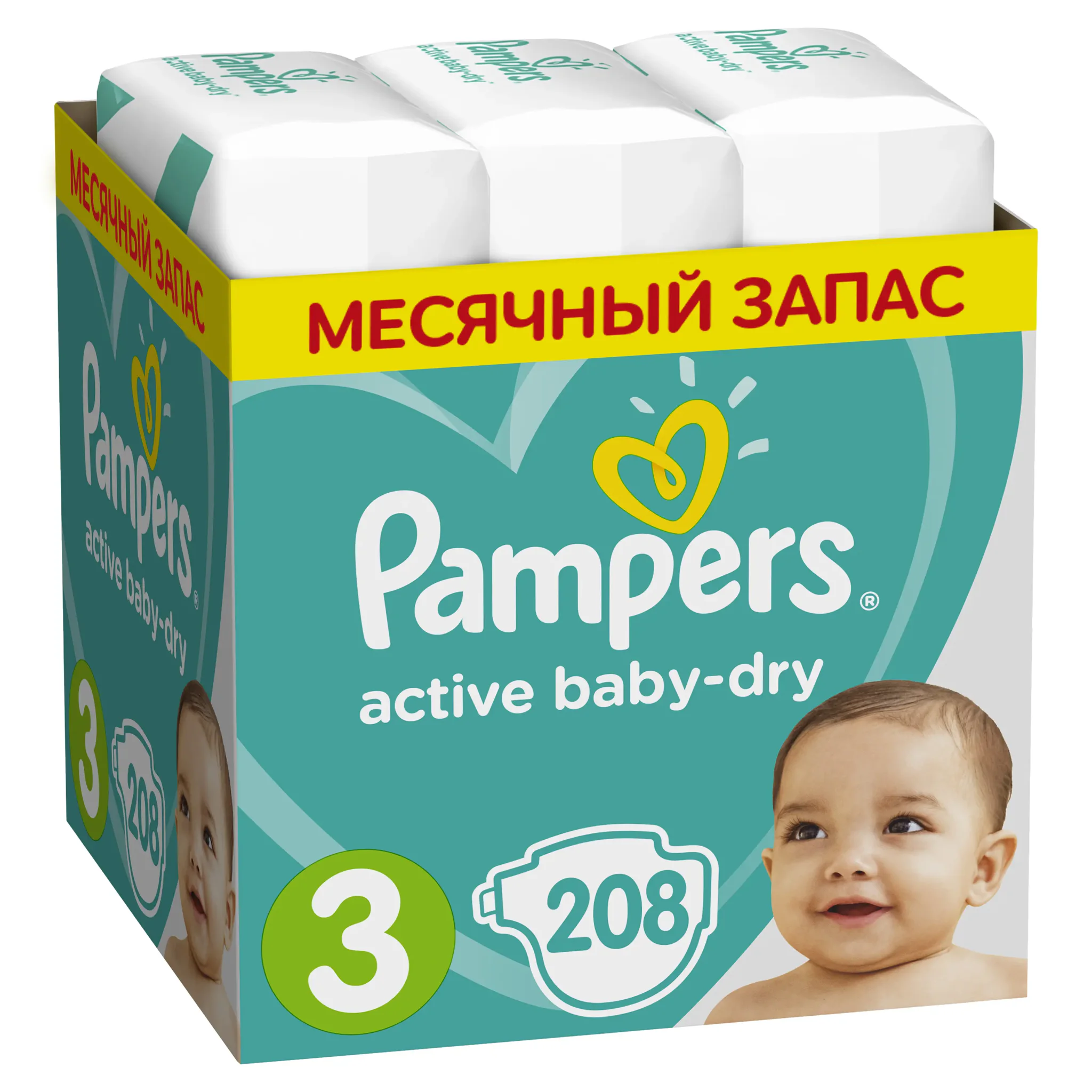 pampers active baby dry 3 208