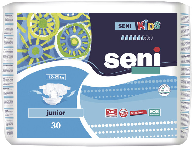 seni kids pieluchomajtki junior extra 15-30 kg 30 szt