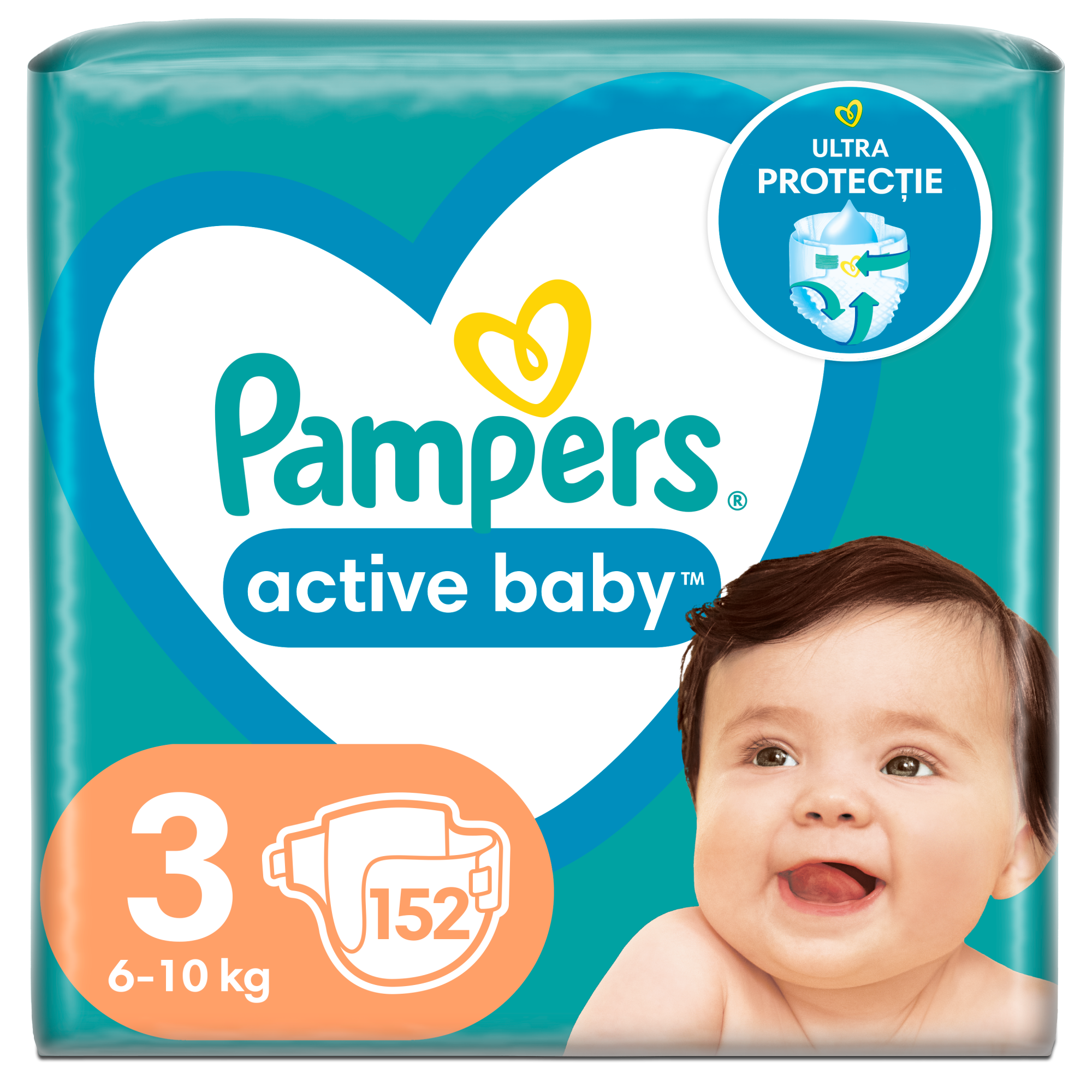 pampers 3 active baby dry 74