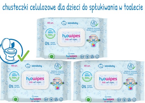 chusteczki nawilżane dla niemowląt h2o