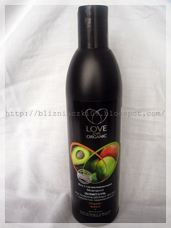 love2mix organic organiczny szampon nawilżający do suchych włosów