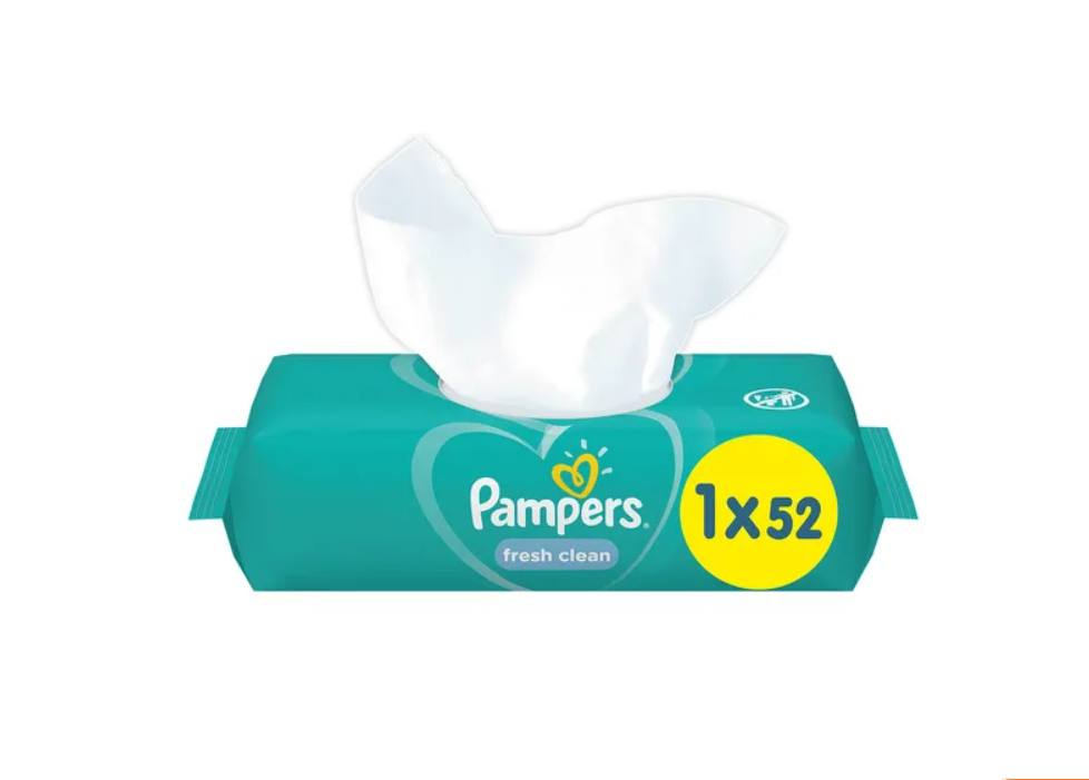 chusteczki pampers natural clean 12x64