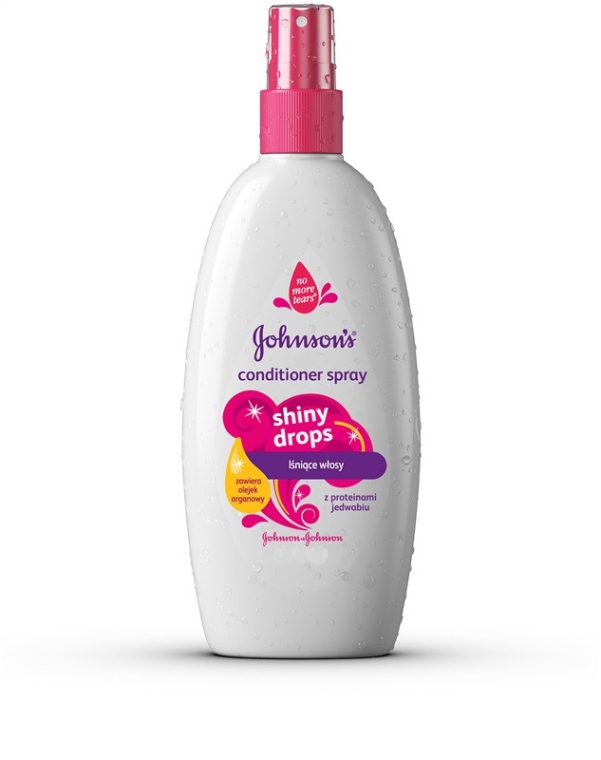 johnsons baby shiny drops odżywka do włosów w sprayu