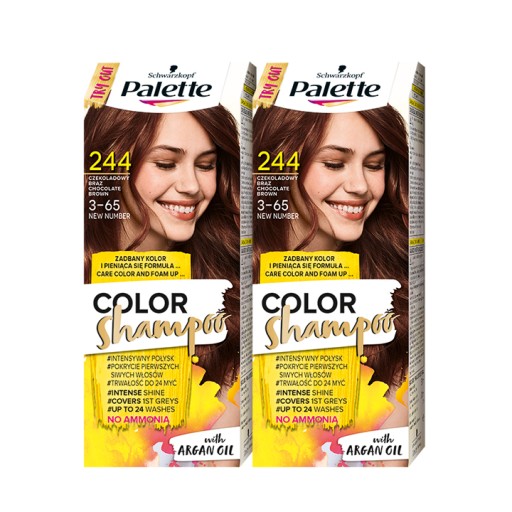 palette color shampoo szampon koloryzujący czekoladowy