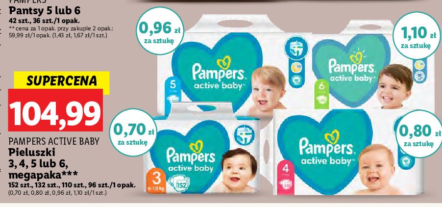 pampers active baby 6 extra large lidl