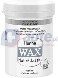 wax angielski pilomax henna maska regenerująca do włosów zniszczonych ciemnych