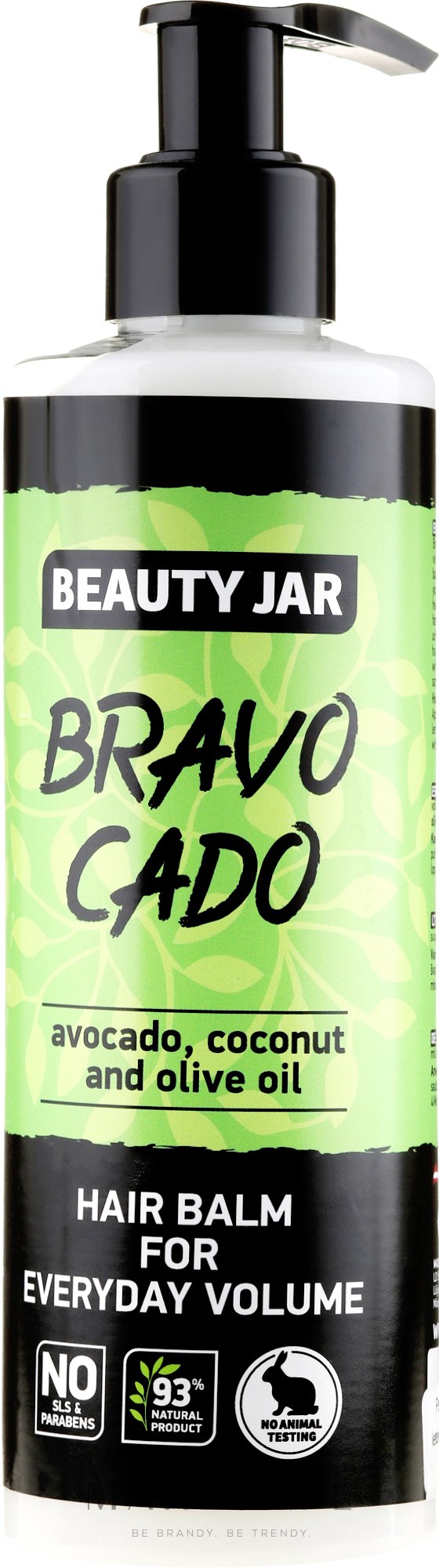 Beauty Jar „Bravocado” – balsam do włosów nadający codzienną objętość 250ml