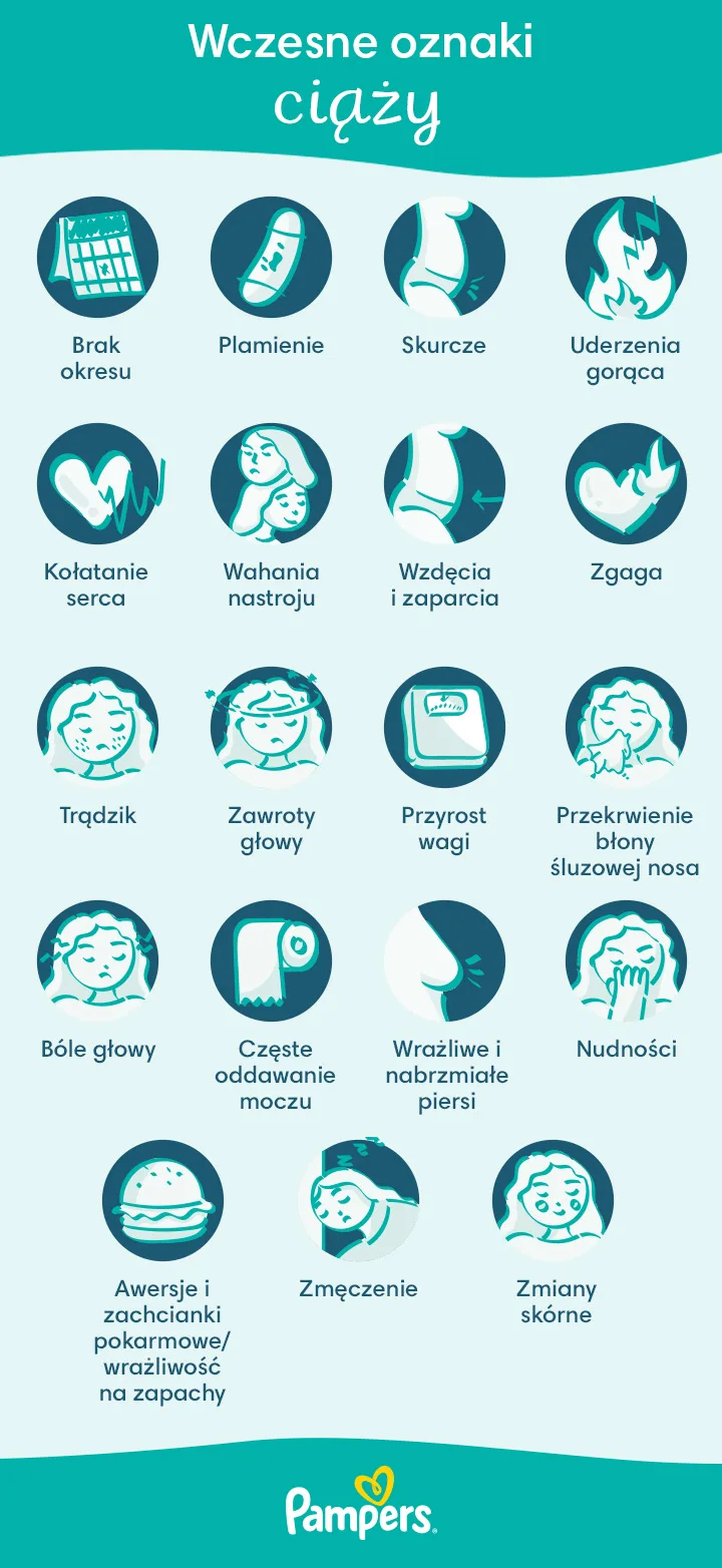 10 miesiąc ciąży pampers