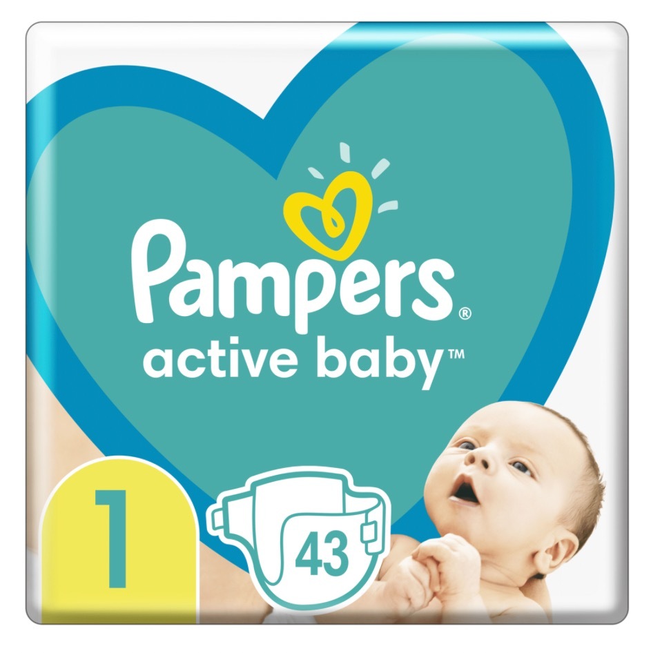 pampers new baby pieluchy 1 newborn 43 szt pieluszek