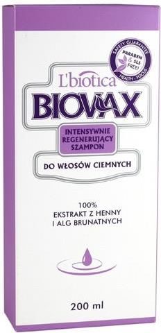 biovax szampon do włosów ciemnych