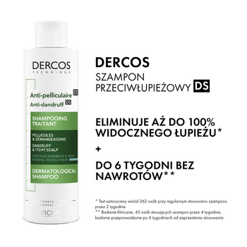 vichy dercos anti-dandruff szampon do włosów z łupieżem tłustym