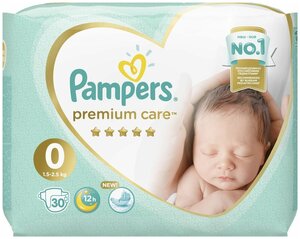 pampers 0 30 sztuk