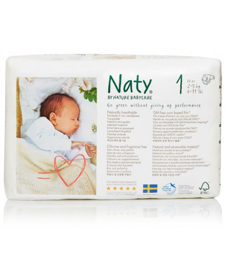 Diapers nnn EKO size 1 2-5 kg