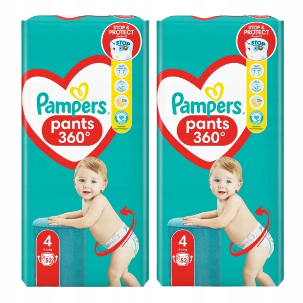 pieluchomajtki pampers 52szt