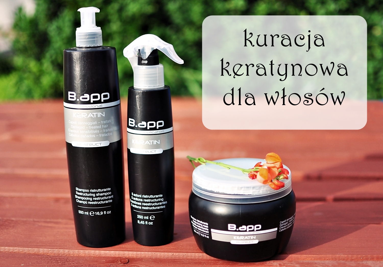 b.app kuracja keratynowa szampon keratynowy do włosów 500ml