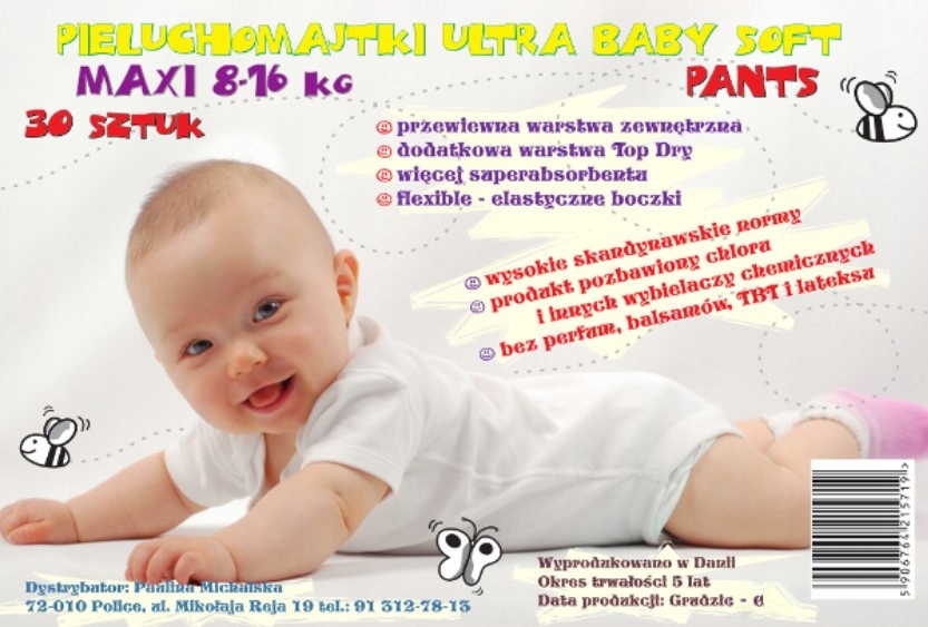 ultra baby soft pieluchomajtki