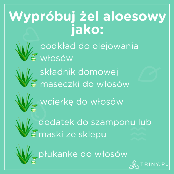 domowa odżywka do włosów z aloesu