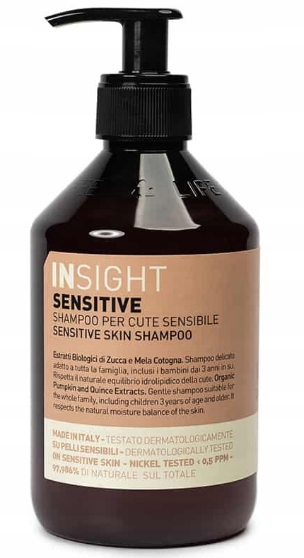 insight sensitive szampon do włosów do skóry wrażliwej 400ml