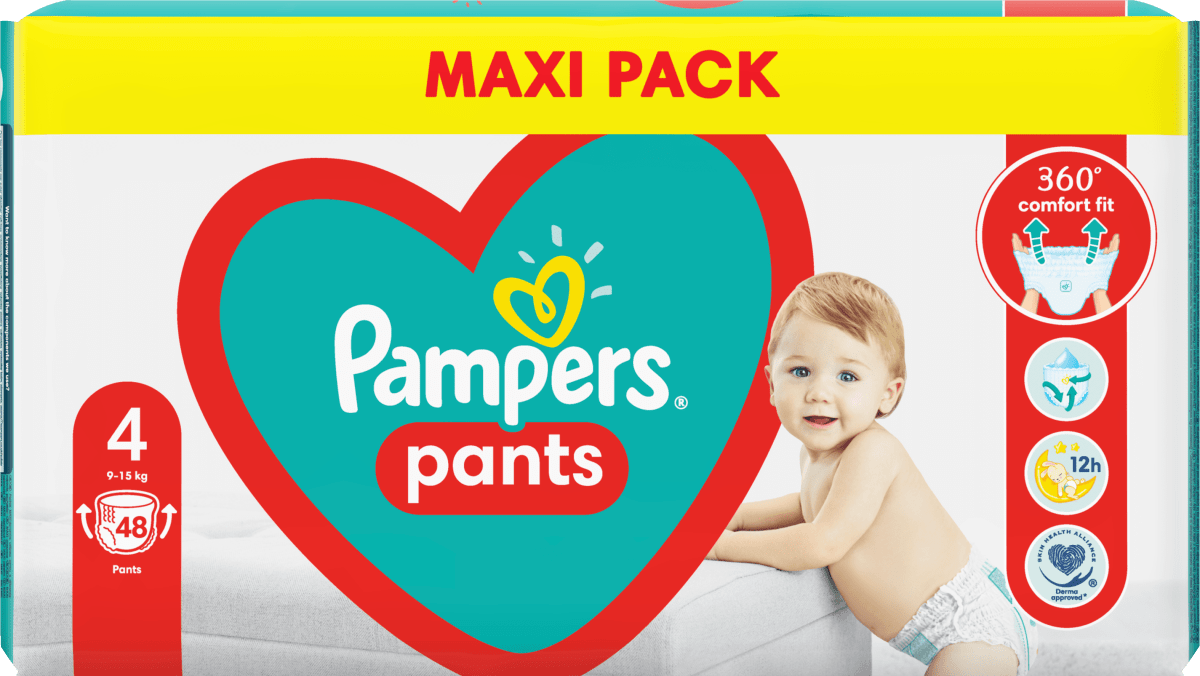 pampers pieluchomajtki maxi pants 4