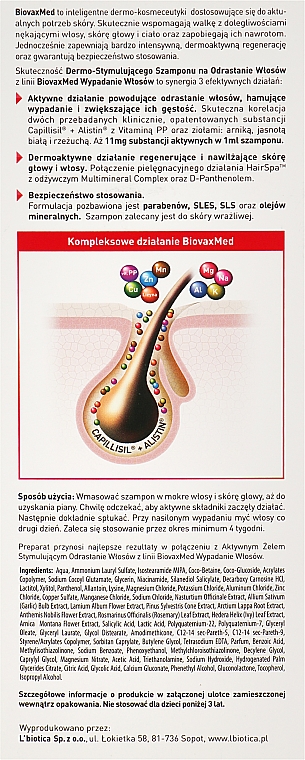 iovaxmed dermo-stymulujący szampon na odrastanie włosów