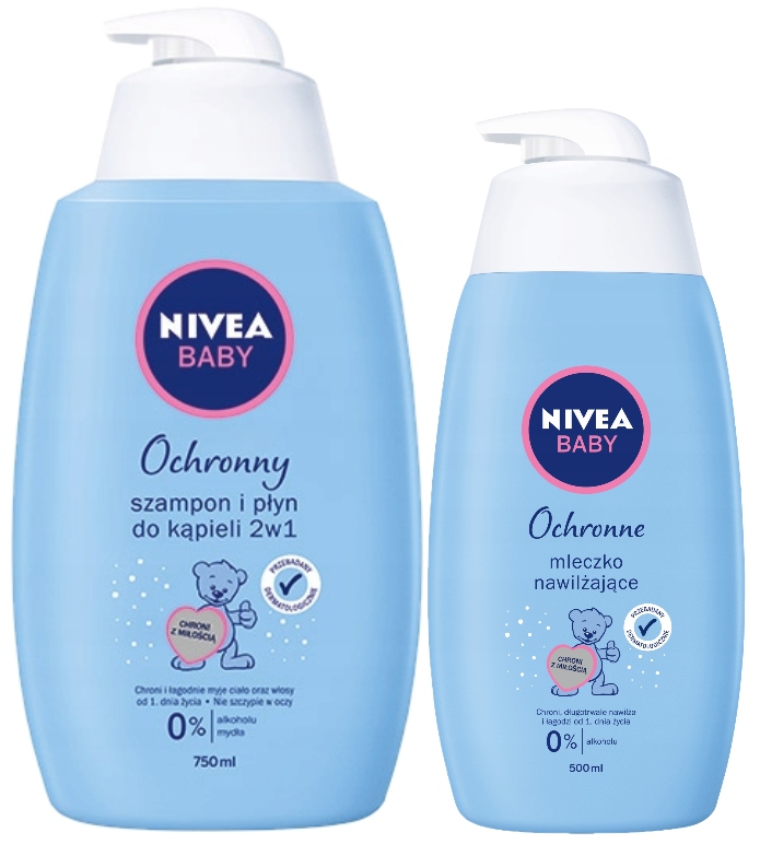 nivea baby 2w1 szampon i płyn do kąpieli 750l