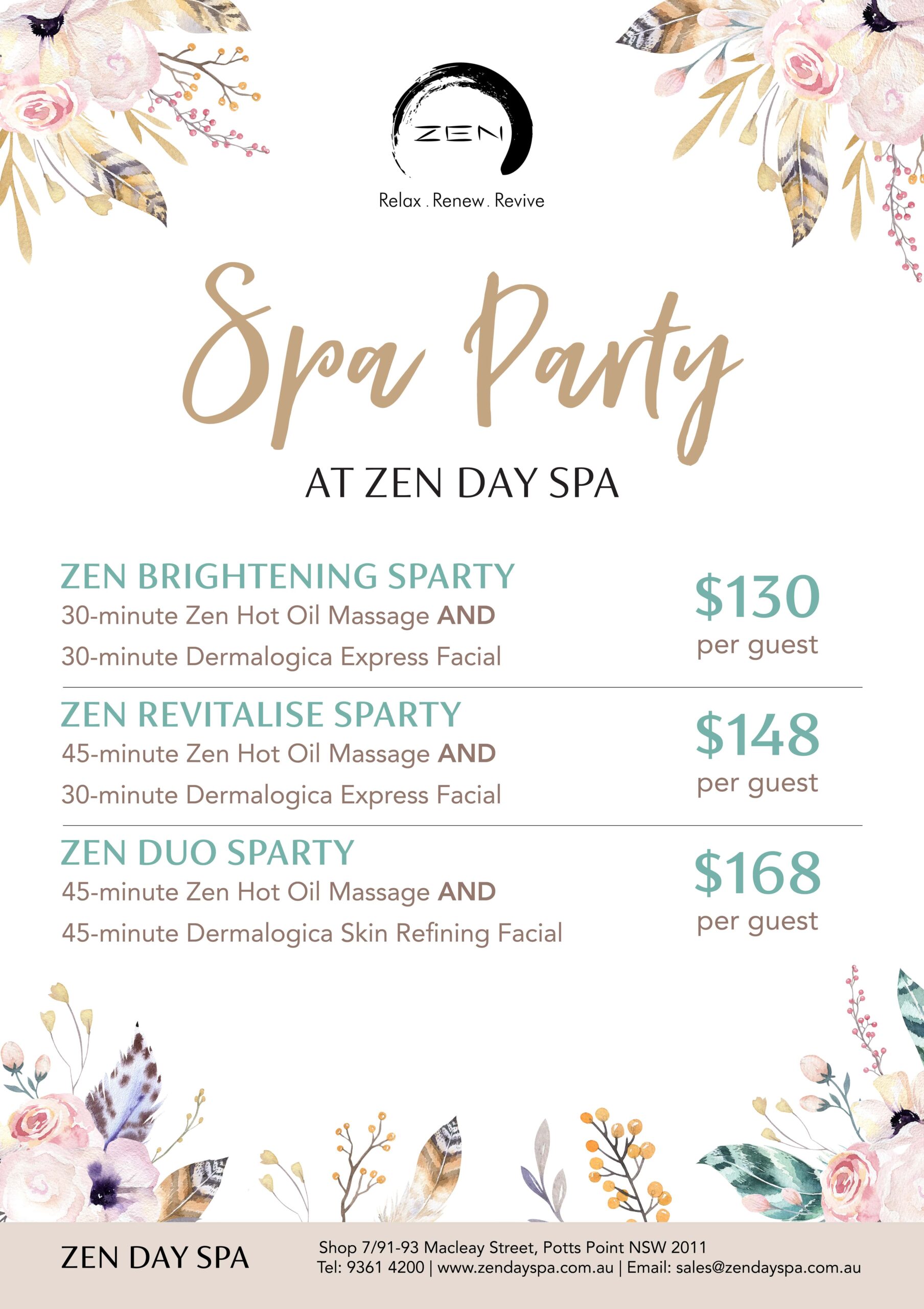 all day pamper package