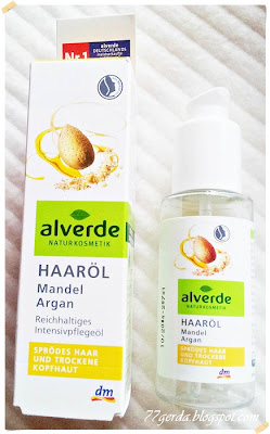 alverde haarol mandel argan olejek do włosów