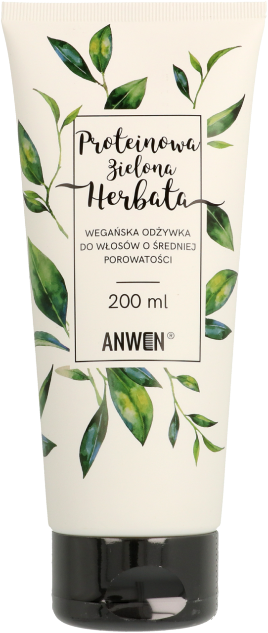 anwen odżywka proteinowa zielona herbata do włosów o średniej porowatości