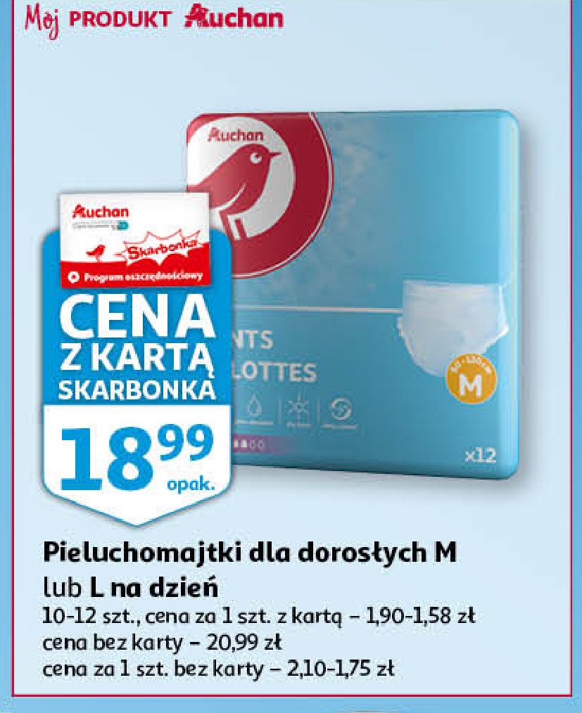 auchan pieluchomajtki dla dorosłych