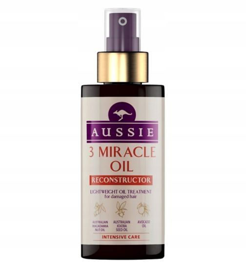 aussie 4 miracle oil reconstructor lekki olejek do włosów zniszczonych