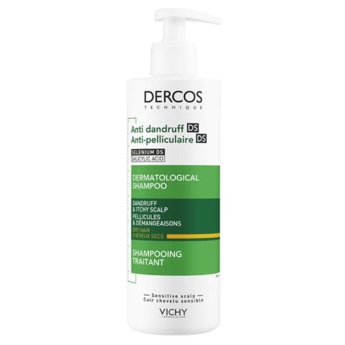 vichy dercos szampon przeciwłupieżowy do włosów suchych 390ml