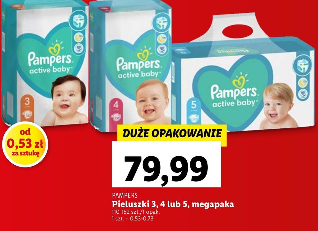 lidl pampersy pampers