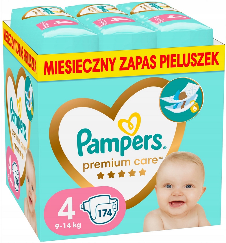 pampers pieluchy premium care 4 maxi 168